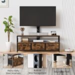JUSTOGO TV Stand with Mount and Power Outlet - Image 4