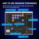 VSDINSIDE Macro Keypad, Stream Controller Deck Gaming Streaming Shortcut Keyboard - Image 2