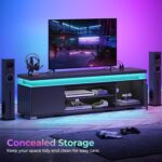 Rolanstar TV Stand with Power Outlet & LED Lights - Image 4