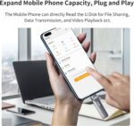 SSK 1TB USB Drive,External SSD Fast 550MB/s 2-in-1 Dual-Drive Type C - Image 2