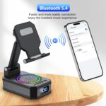 Gifts for Men Women, Cell Phone Stand with Wireless Bluetooth Speaker - Image 2