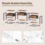 YATINEY TV Stand with 3 Fabric Drawers - Image 3