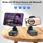 Gifts for Men Women, Cell Phone Stand with Wireless Bluetooth Speaker - Image 3