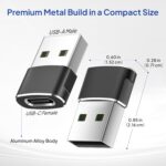 Elebase USB to USB C Adapter for iPhone 17 4Pack - Image 4