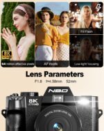 NBD 8K 64MP Digital Cameras for Photography - Image 2