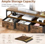 JUSTOGO TV Stand with Mount and Power Outlet - Image 2