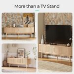 LINSY HOME 70" Fluted TV Stand for TVs - Image 4