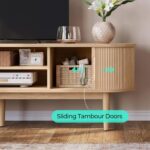 LINSY HOME 70" Fluted TV Stand for TVs - Image 3