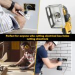 Square Slot Cutter Compatible for Dewalt 20V & Milwukee M18 Oscillating Multi-Tool - Image 2