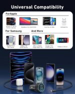 USB C Car Charger, 3-Port 67W Dual USB-C & USB-A Car Power Adapter - Image 2