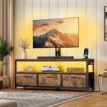 JUSTOGO TV Stand with Mount and Power Outlet - Image 3