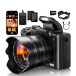 8K Digital Cameras for Photography Autofocus