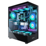 MUSETEX PC CASE ATX 6 PWM ARGB Fans Pre-Installed