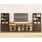 chartustriable 157" W 4-Piece Entertainment Center