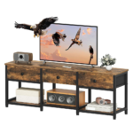 YATINEY TV Stand with 3 Fabric Drawers