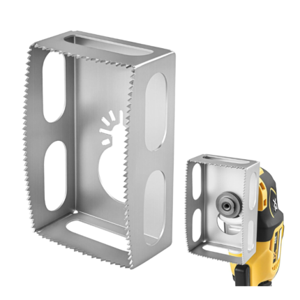 Square Slot Cutter Compatible for Dewalt 20V & Milwukee M18 Oscillating Multi-Tool