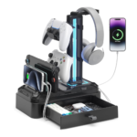 KDD Headphone Stand with USB A&C Charger Ports