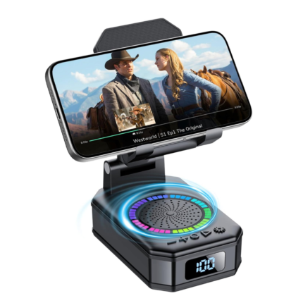 Gifts for Men Women, Cell Phone Stand with Wireless Bluetooth Speaker
