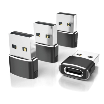 Elebase USB to USB C Adapter for iPhone 17 4Pack