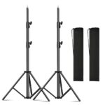 soonpho Heavy Duty Light Stand 9.2ft, Spring Cushioned (2-Pack) - Image 2