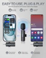 PQRQP 3-in-1 Wireless Lavalier Microphone System - Image 3