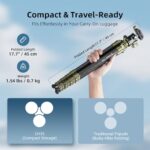 Cayer CH35 Carbon Fiber Travel Tripod with Ball Head, 53.6" - Image 5