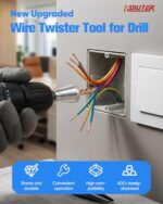 Hoiuter Wire Twister Tool for Drill, 2026 Upgraded Wire Nut Twister for Drill - Image 3