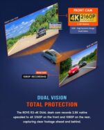 ROVE R2-4K Dual Dash Cam Front and Rear, STARVIS 2 Sensor, Free 128GB Card - Image 4