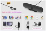 XKX Computer Speakers for Desktop PC Monitor, USB Plug-in, Wired, Computer Soundbar for PC - Image 4