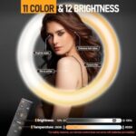 EMART 18" LED Ring Light with Stand, 2800-6500K Dimmable - Image 3