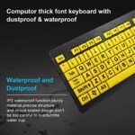 BOOGIIO Large Print High-Contrast USB Keyboard - Image 4