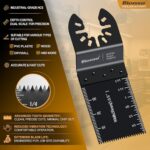 Bionso 40 PCS Oscillating Saw Blades, Premium Multitool Kit for Wood Metal Plastics, Tool - Image 4