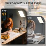 NiceVeedi 2-Pack LED Video Light Kit with Stands, 2800-6500K Bi-Color - Image 5