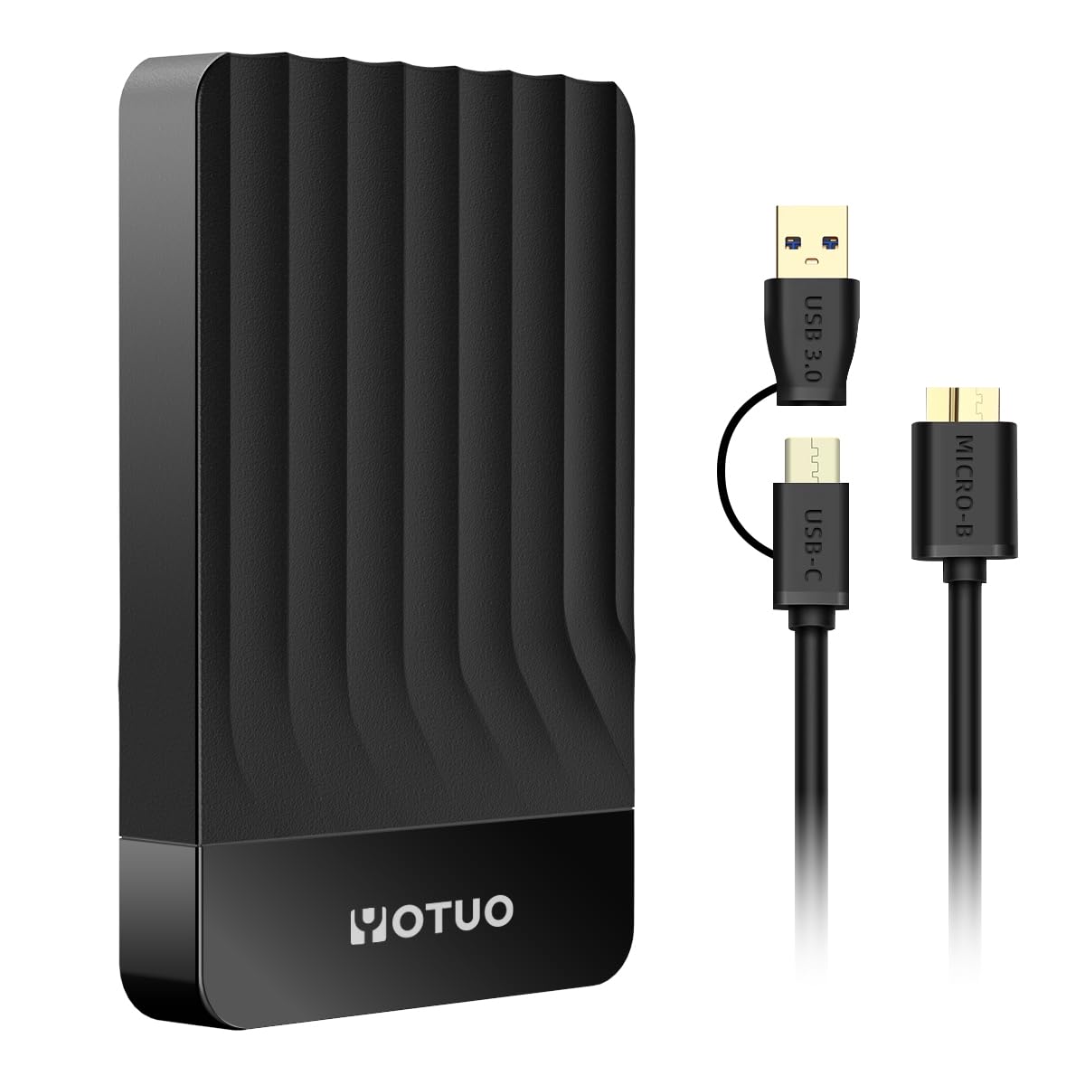 Version 1.0.0 YOTUO 500GB External Hard Drive, Portable Storage Expansion HDD, USB 3.0 & USB-C for PC, Mac - Image 1