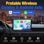 YREVTM Carplay Screen for Car, 7 inch Wireless Carplay & Android Auto (Black) - Image 3