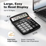 CATIGA 12 Digit Desk Calculator, Desktop Calculators with Large LCD Display & Big Buttons - Image 4