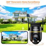Lybuorz 5G/2.4GHz WiFi Solar Outdoor Wireless Security Camera, 4MP PTZ Cameras for Home - Image 4