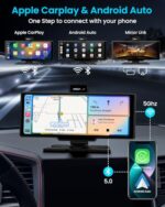 IIWEY iK7 10-Inch Wireless Apple CarPlay Screen, Android Auto, 4K Dash Cam - Image 3