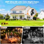 Lybuorz 5G/2.4GHz WiFi Solar Outdoor Wireless Security Camera, 4MP PTZ Cameras for Home - Image 5