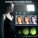 NiceVeedi 2-Pack LED Video Light Kit with Stands, 2800-6500K Bi-Color - Image 4