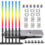 ZDMDRGB 4ft RGB Tube Light, 6-Pack Battery-Powered Kit with Case - Image 2