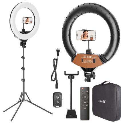 EMART 18" LED Ring Light with Stand, 2800-6500K Dimmable