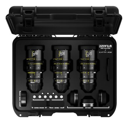 DZOFILM Catta Ace Cine 3-Lens Bundle for PL Mount and Canon EF, Black