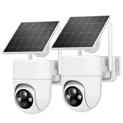 Oculview 2K Solar Security Cameras Wireless Outdoor, 2PCS Outdoor Camera Wireless with 360°