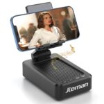 JTEMAN Cell Phone Stand with Bluetooth Speaker, Stocking Stuffers for Men