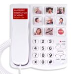 Uvital Big Button Corded Phone with Speakerphone